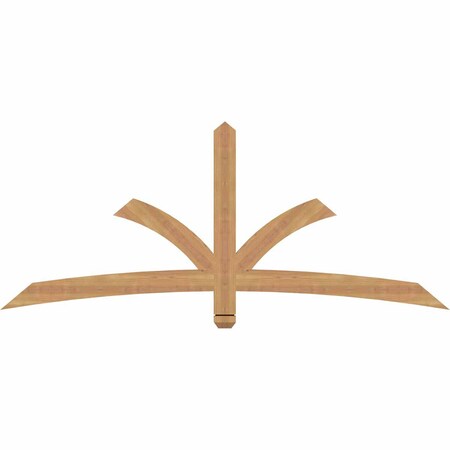 Ekena Millwork Davenport Timber Gable Bracket, Western Red Cedar, 72"W x 30"H x 1 1/2"D x 3 1/2"F, 10/12 Pitch GBW072X30X0204DAV00SWR